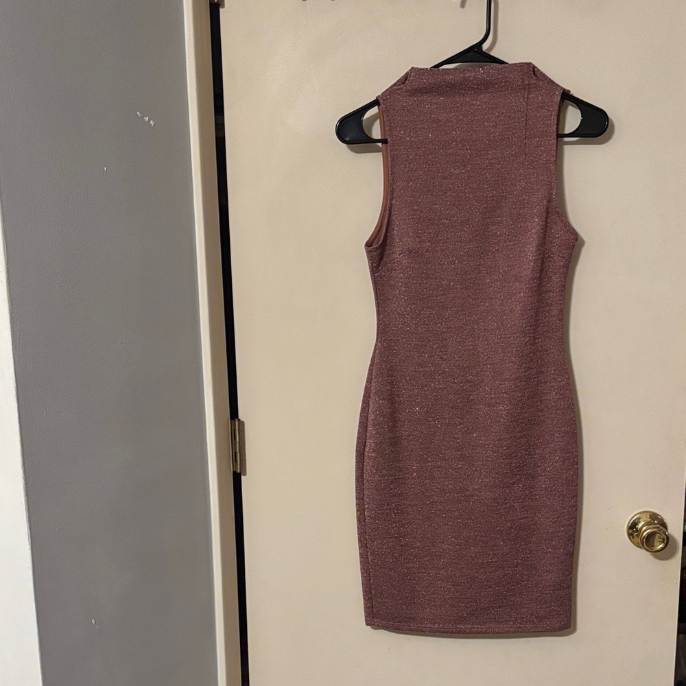 Windsor glitter mauve bodycon dress, size S